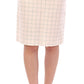 Andrea Incontri Elegant White Pencil Skirt - Chic and Sophisticated