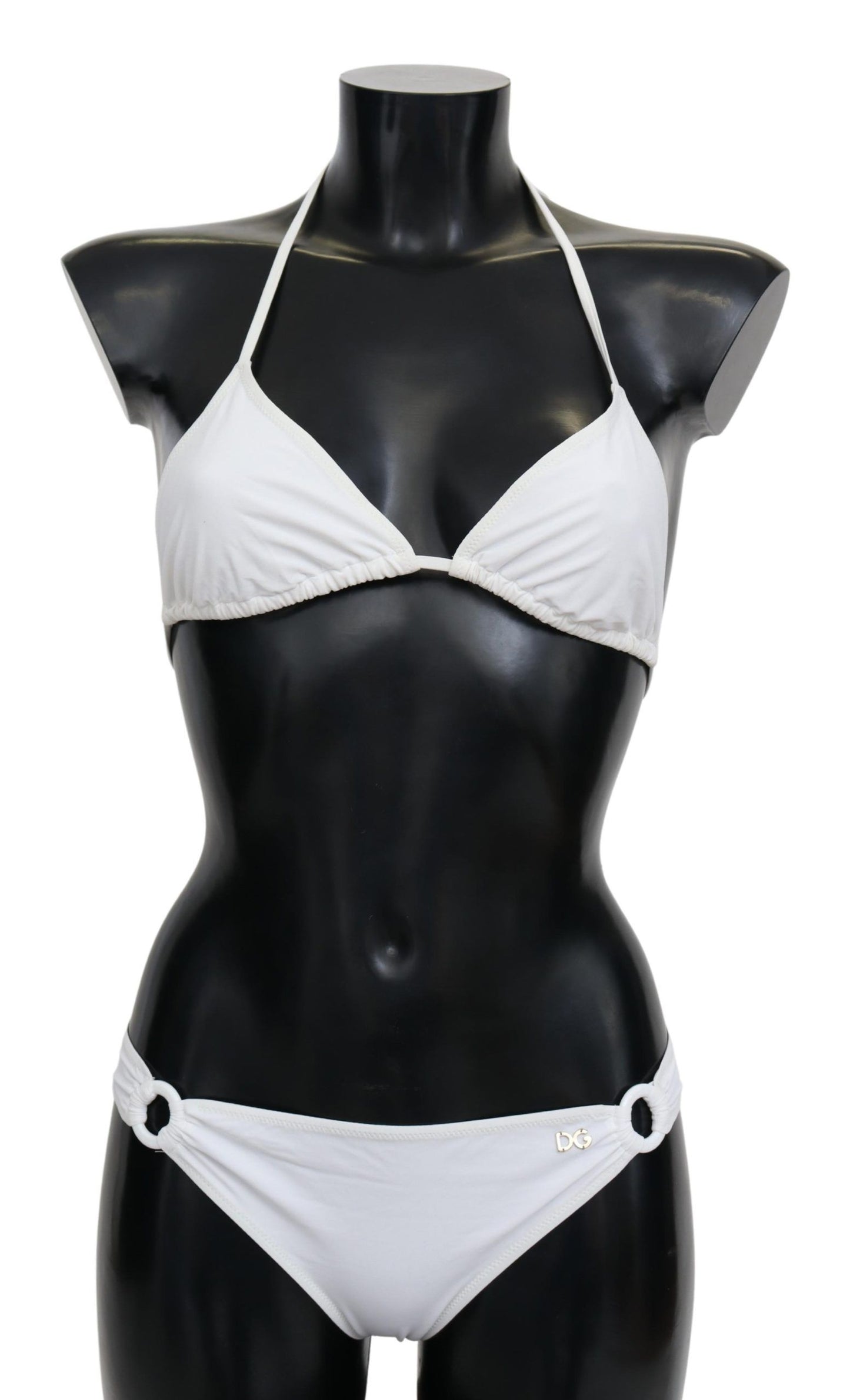 Dolce & Gabbana Chic White Two-Piece Bikini Set