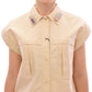 Andrea Incontri Elegant Beige Blouse Tank Top