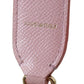 Dolce & Gabbana Pink Crystal Leather Shoulder Strap Accessory