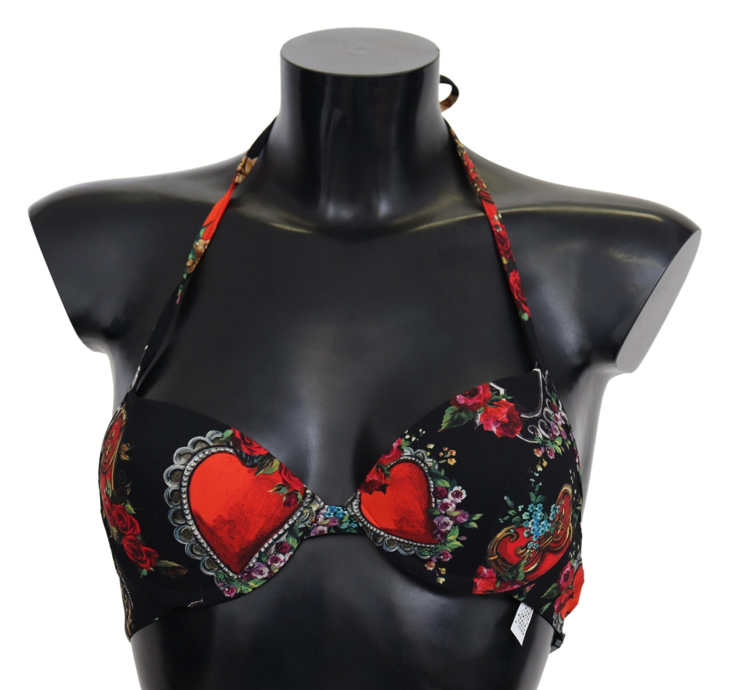 Dolce & Gabbana Chic Heart Print Bikini Top - Summer Ready