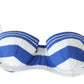 Dolce & Gabbana Elegant Striped Bikini Top - Summer Essentials