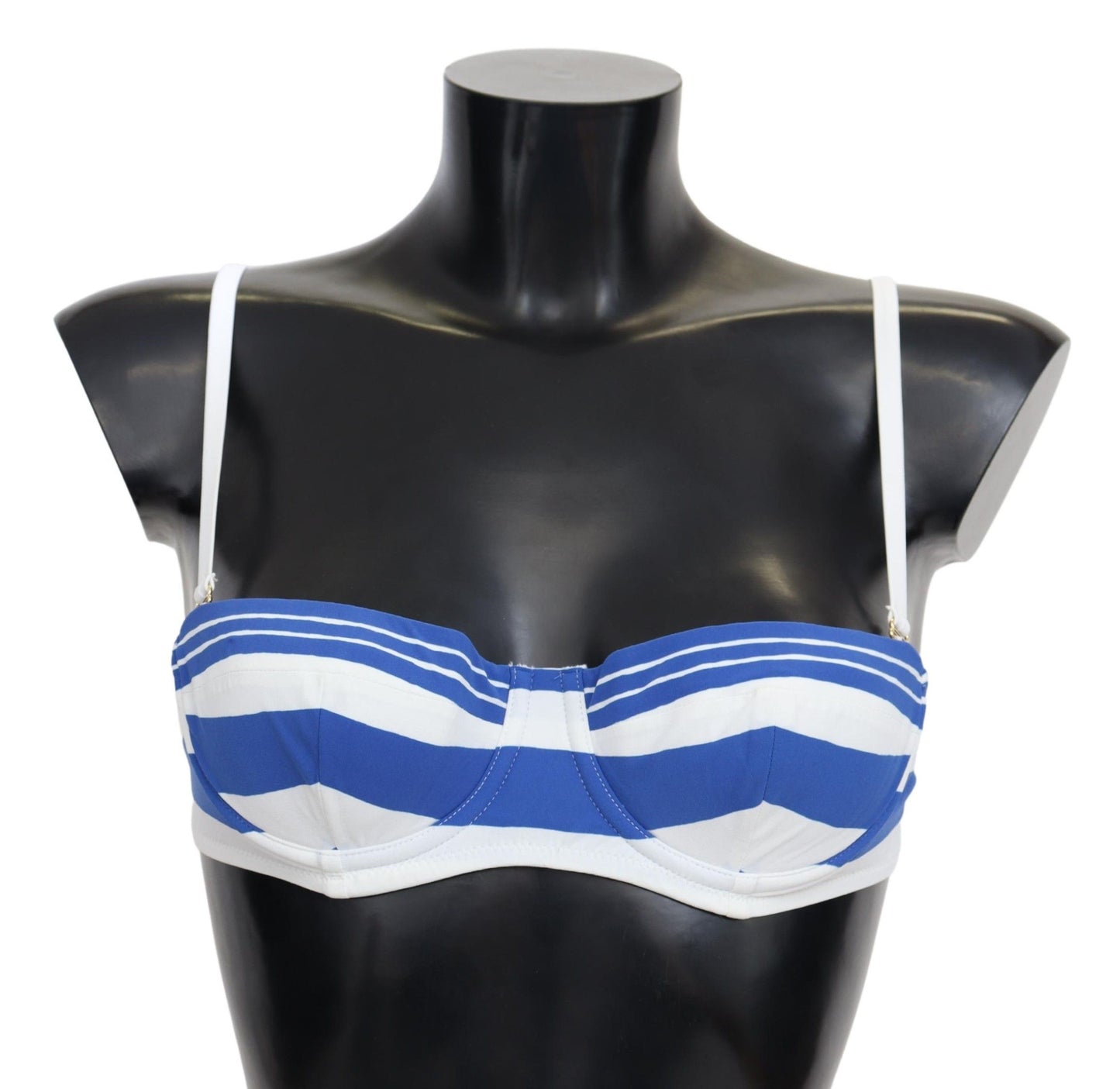 Dolce & Gabbana Elegant Striped Bikini Top - Summer Essentials