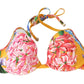 Dolce & Gabbana Sunny Floral Bikini Top For Elegant Beach Days