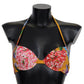 Dolce & Gabbana Sunny Floral Bikini Top For Elegant Beach Days