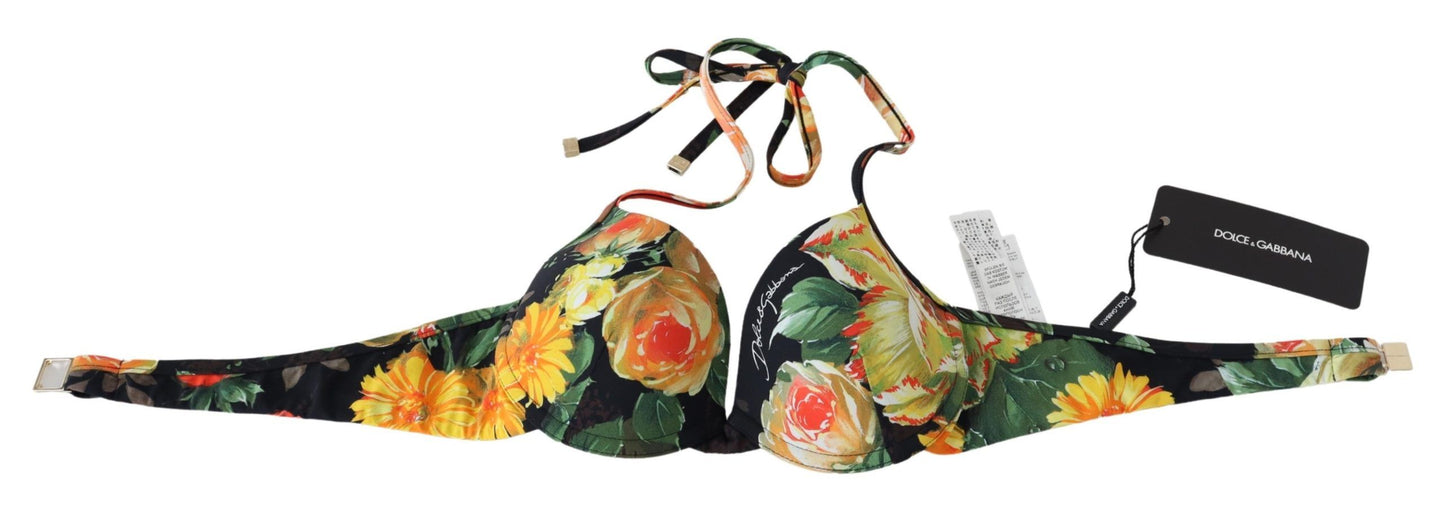 Dolce & Gabbana Floral Elegance Bikini Top