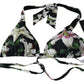 Dolce & Gabbana Elegant Lilies Print Bikini Top for Summer Escapes