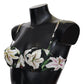 Dolce & Gabbana Elegant Floral Print Bikini Top