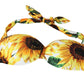 Dolce & Gabbana Sunflower Print Bikini Top