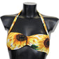 Dolce & Gabbana Sunflower Print Bikini Top