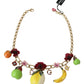 Dolce & Gabbana Enchanted Garden Crystal Necklace