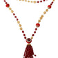 Dolce & Gabbana Elegant Red Crystal Gold-Plated Necklace