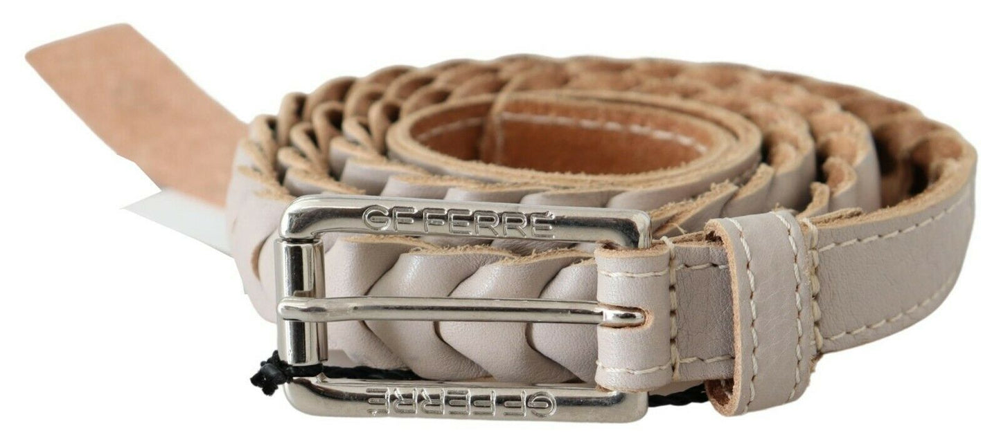 GF Ferre Elegant Twisted Leather Waist Belt