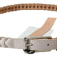 GF Ferre Elegant Twisted Leather Waist Belt