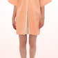 Andrea Incontri Chic Pink Silk-Blend Short Sleeve Coat