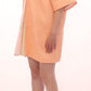 Andrea Incontri Chic Pink Silk-Blend Short Sleeve Coat