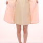 Andrea Incontri Chic Pink Silk-Blend Short Sleeve Coat