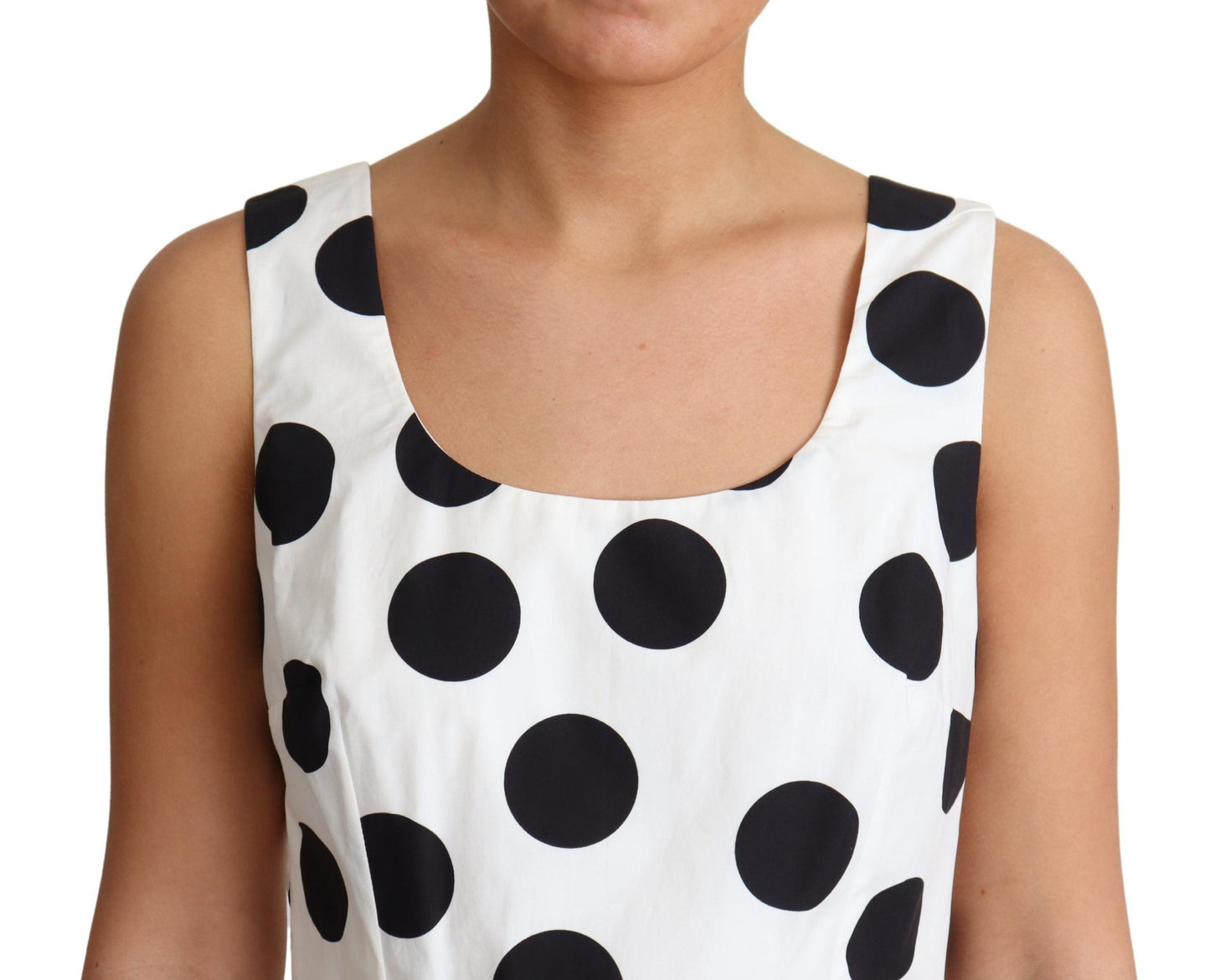 Dolce & Gabbana Sleeveless Polka Dot A-Line Dress