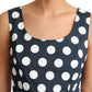 Dolce & Gabbana Polka Dotted A-Line Sleeveless Dress