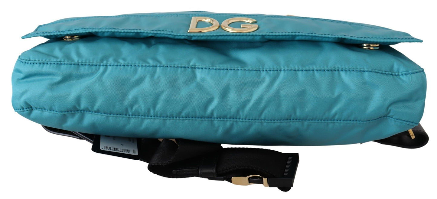 Dolce & Gabbana Chic Blue Nylon Crossbody Converting Waist Bag