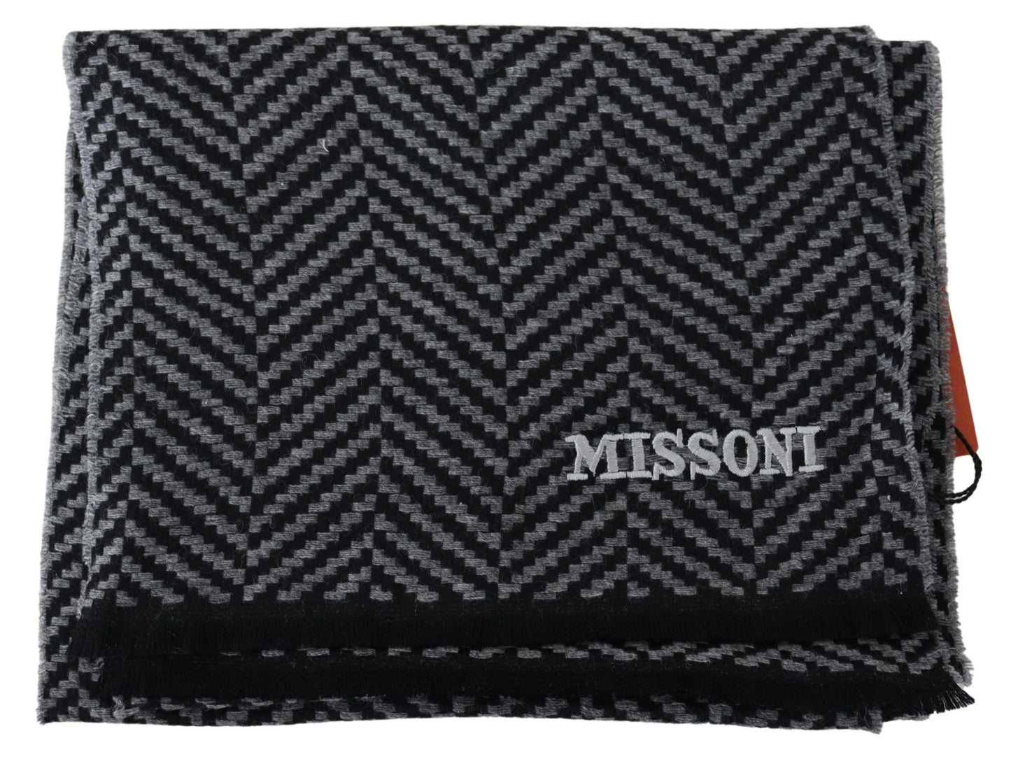 Missoni Elegant Wool Patterned Unisex Scarf