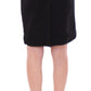 Corrado De Biase Elegant Black Wool-Cotton Blend Skirt