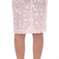 Koonhor Elegant Sequined Pencil Skirt - Pristine White