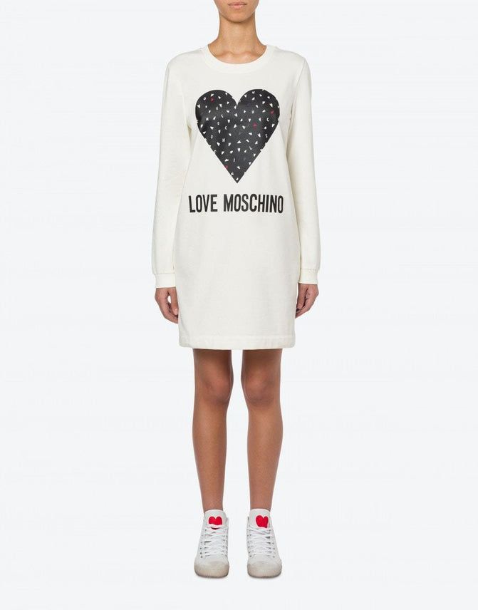 Love Moschino White Cotton Women Dress