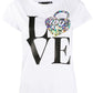 Love Moschino Chic Minimal Logo Cotton Tee