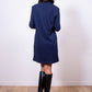 Love Moschino Blue Cotton Women Sweatshirt Dress