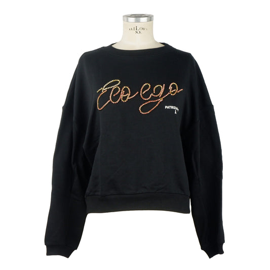 Patrizia Pepe Black Cotton Women Sweater