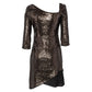 Patrizia Pepe Elegant Asymmetrical Sequin Dress