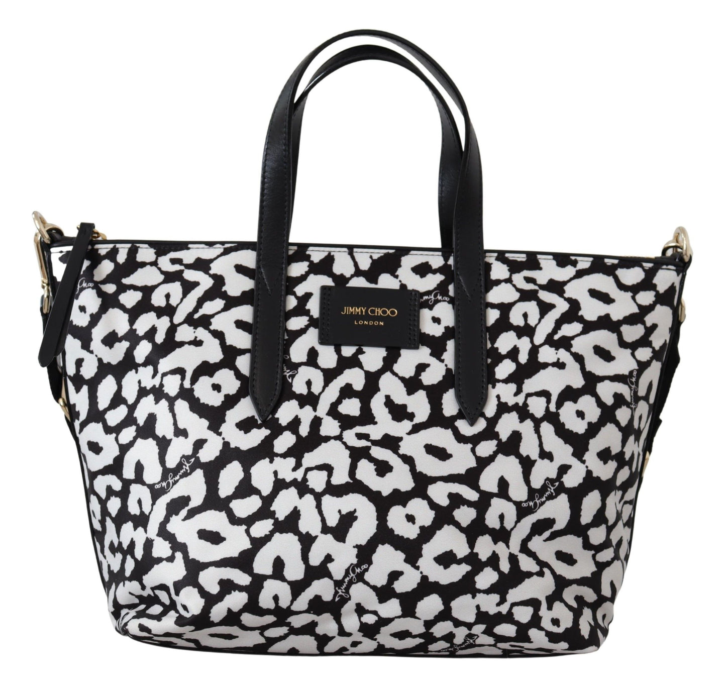 Jimmy Choo Chic Monochrome Clutch Tote Crossbody Bag