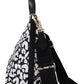 Jimmy Choo Chic Monochrome Clutch Tote Crossbody Bag