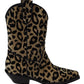 Dolce & Gabbana Gold Black Western-Inspired Luxe Boots