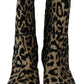 Dolce & Gabbana Gold Black Western-Inspired Luxe Boots