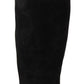 Dolce & Gabbana Elegant Knee High Suede Leather Boots