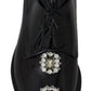 Dolce & Gabbana Crystal Embellished Derby Dress Shoes