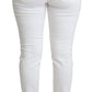 Dolce & Gabbana Chic White Mid Waist Designer Jeans