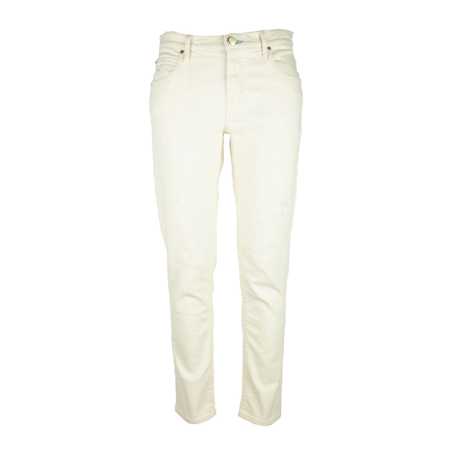 Jacob Cohen Elegant White Stretch Denim Jeans