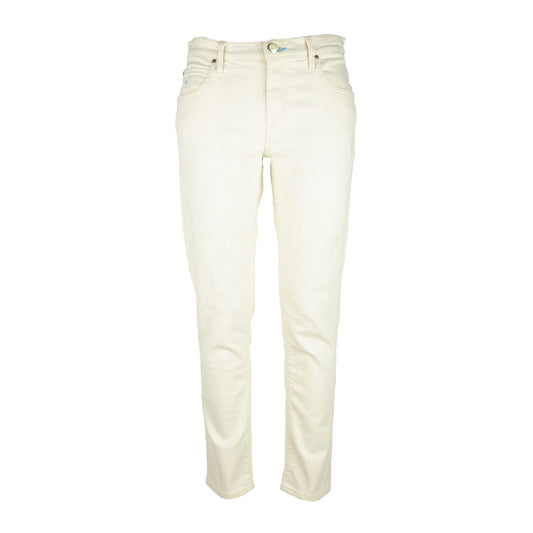 Jacob Cohen Elegant White Stretch Denim Jeans