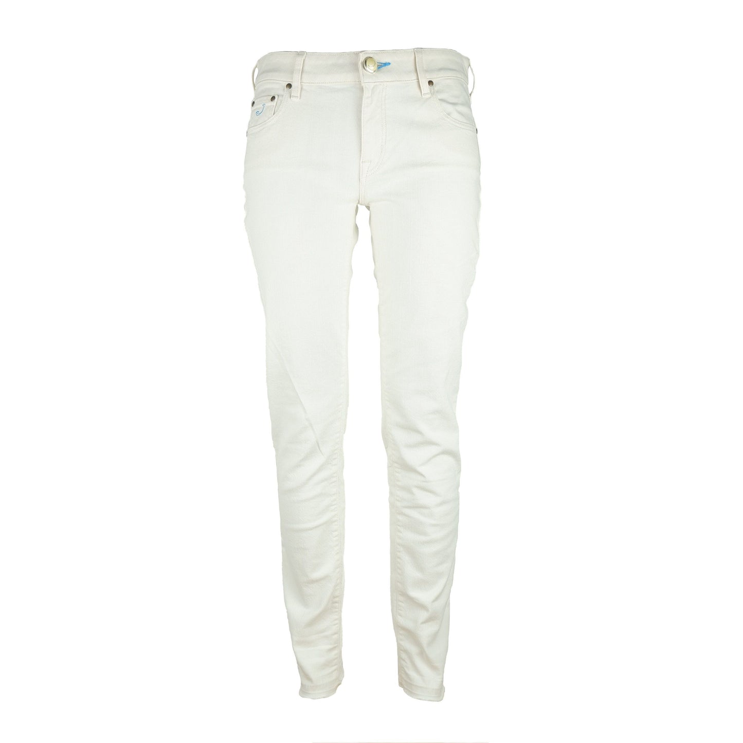 Jacob Cohen White Cotton Stretch Women Jean