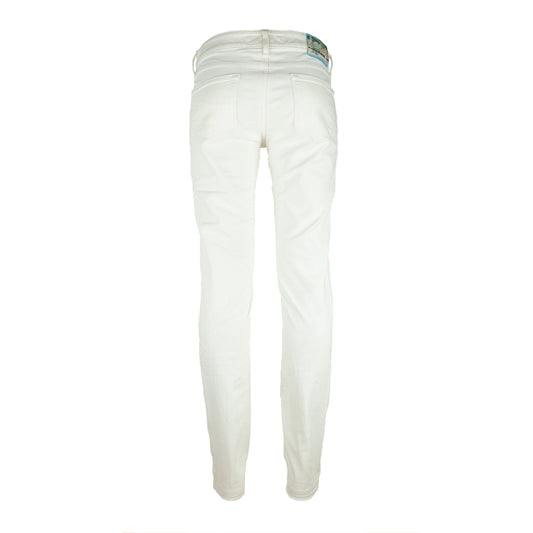 Jacob Cohen White Cotton Stretch Women Jean