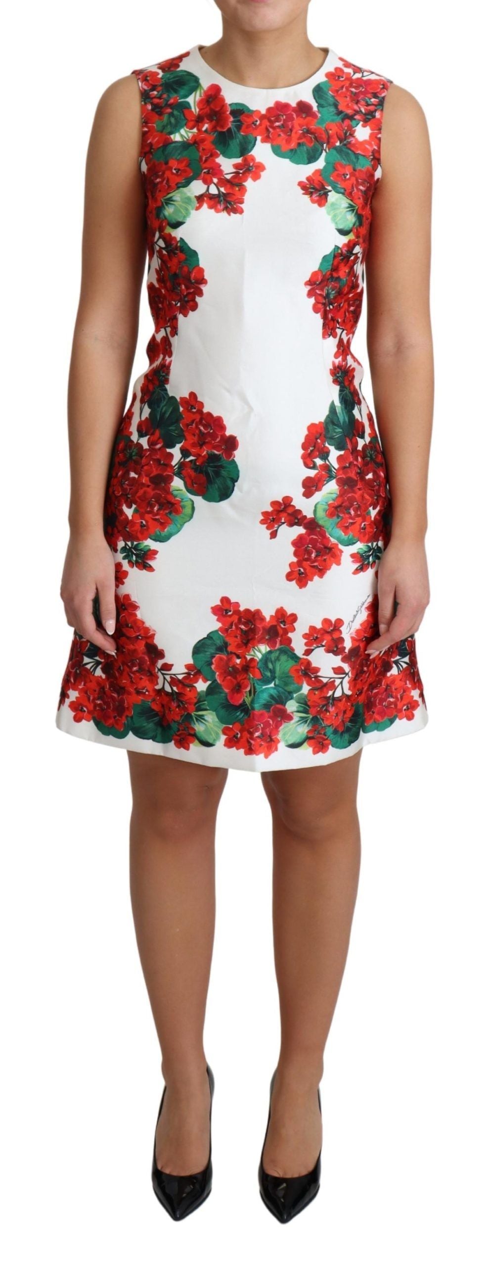 Dolce & Gabbana Sleek Portofino Motif Silk Mini Dress