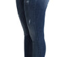 Dolce & Gabbana Sleek High Waist Skinny Jeans in Blue