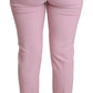 Dolce & Gabbana Elegant Pink High-Waisted Wool Trousers