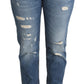 Dolce & Gabbana Chic Heart Patch Skinny Denim Jeans