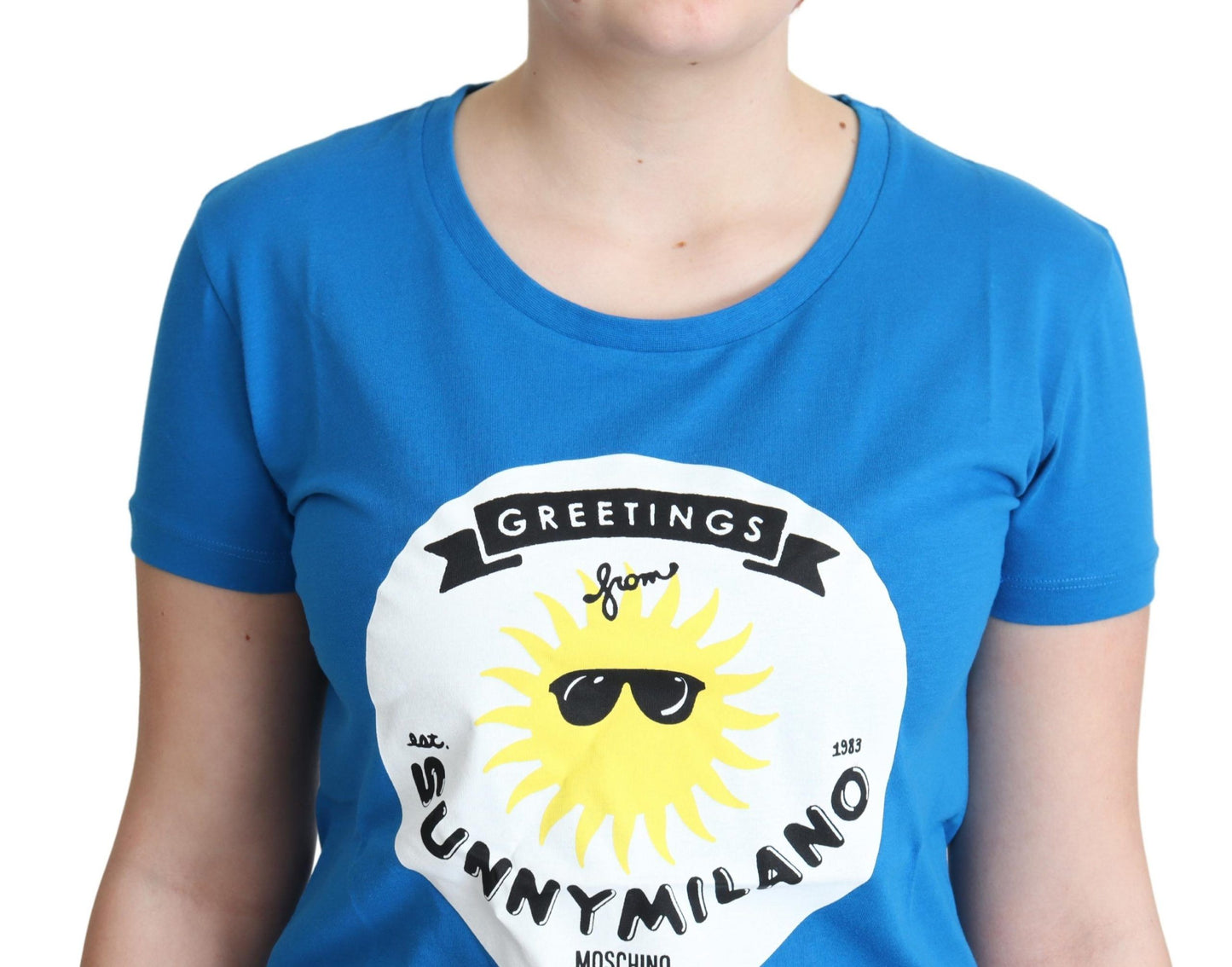 Moschino Sunny Milano Chic Round Neck Tee