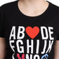 Moschino Chic Alphabet Print Cotton Tee