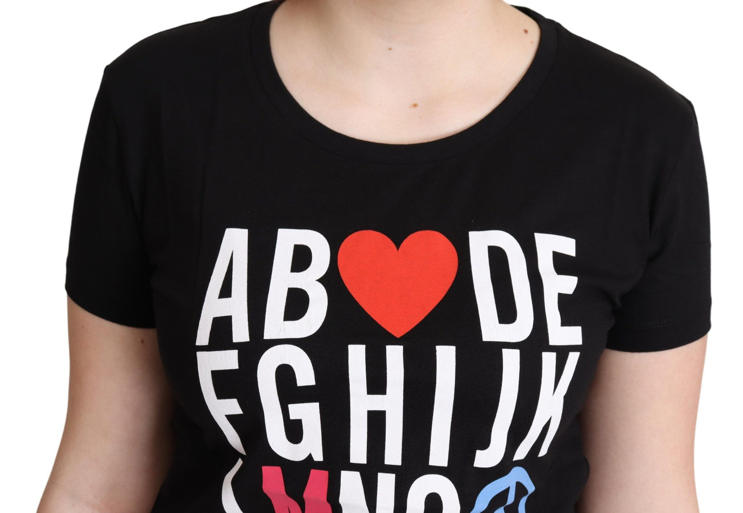 Moschino Chic Alphabet Print Cotton Tee